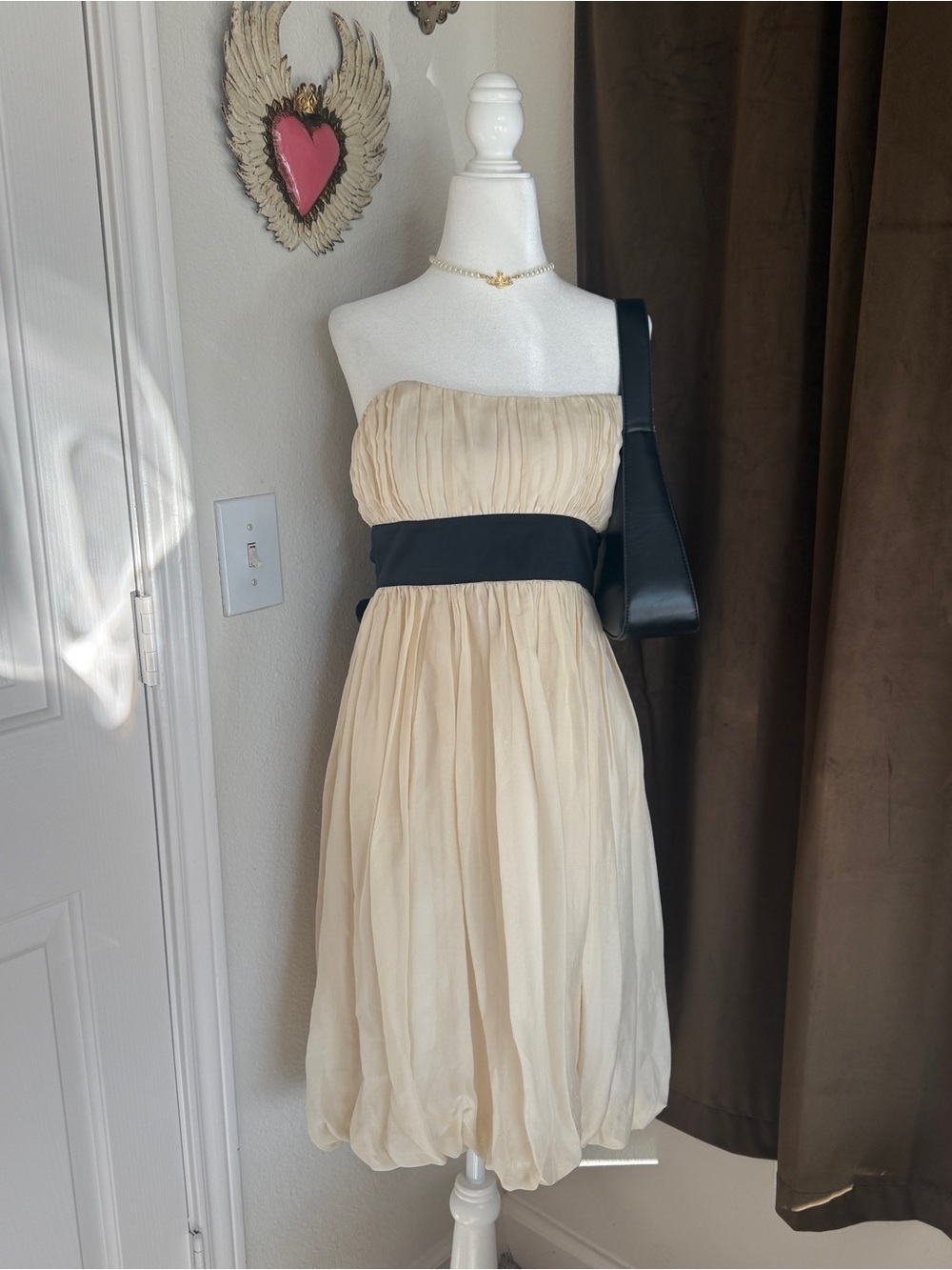 Coquette Strapless Prom Dress